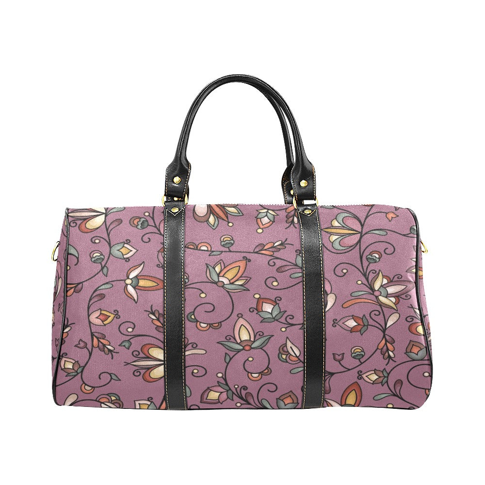 Burnt Sky Petals Magenta Waterproof Travel Bag/Small