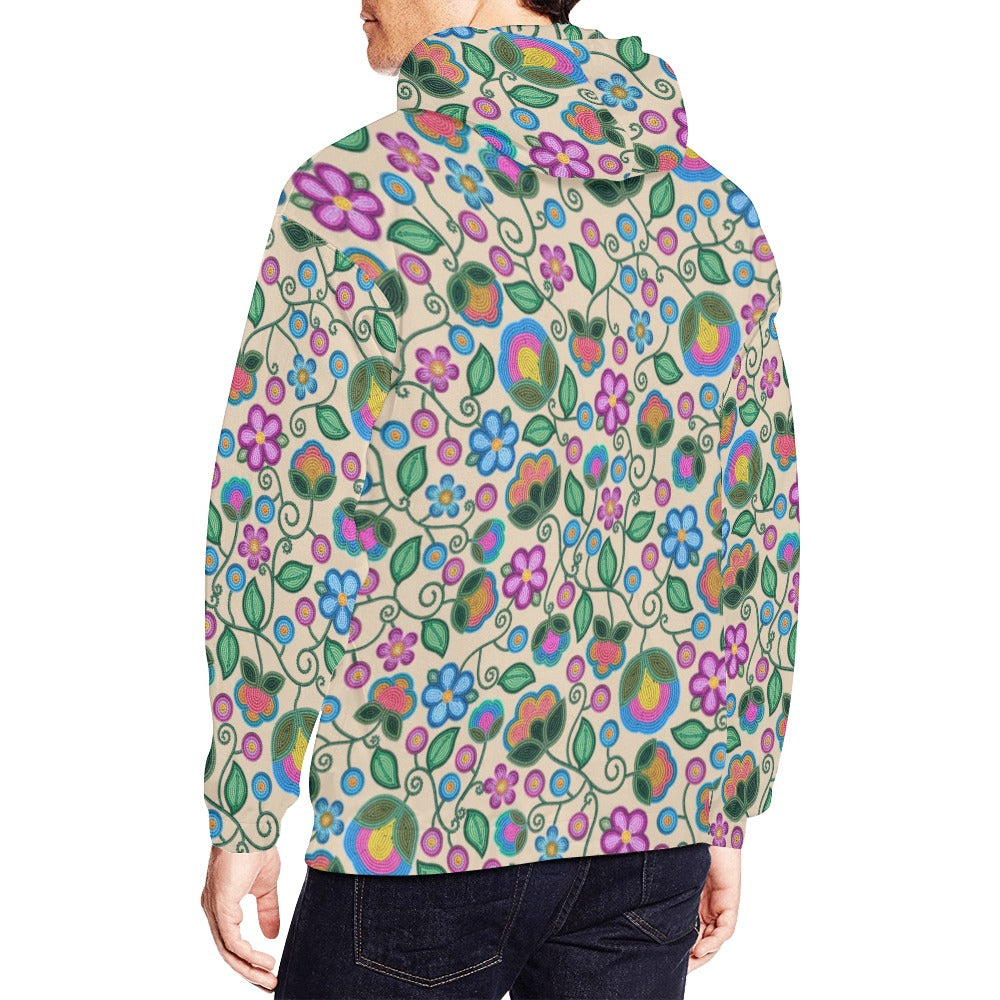 Turquoise Sunbeam Cream Hoodie for Men (USA Size)