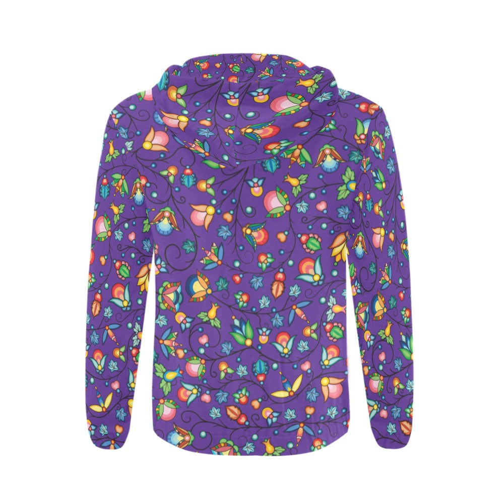 Prairie Plains Spirit Midnight Purple Men's Zipper Hoodie