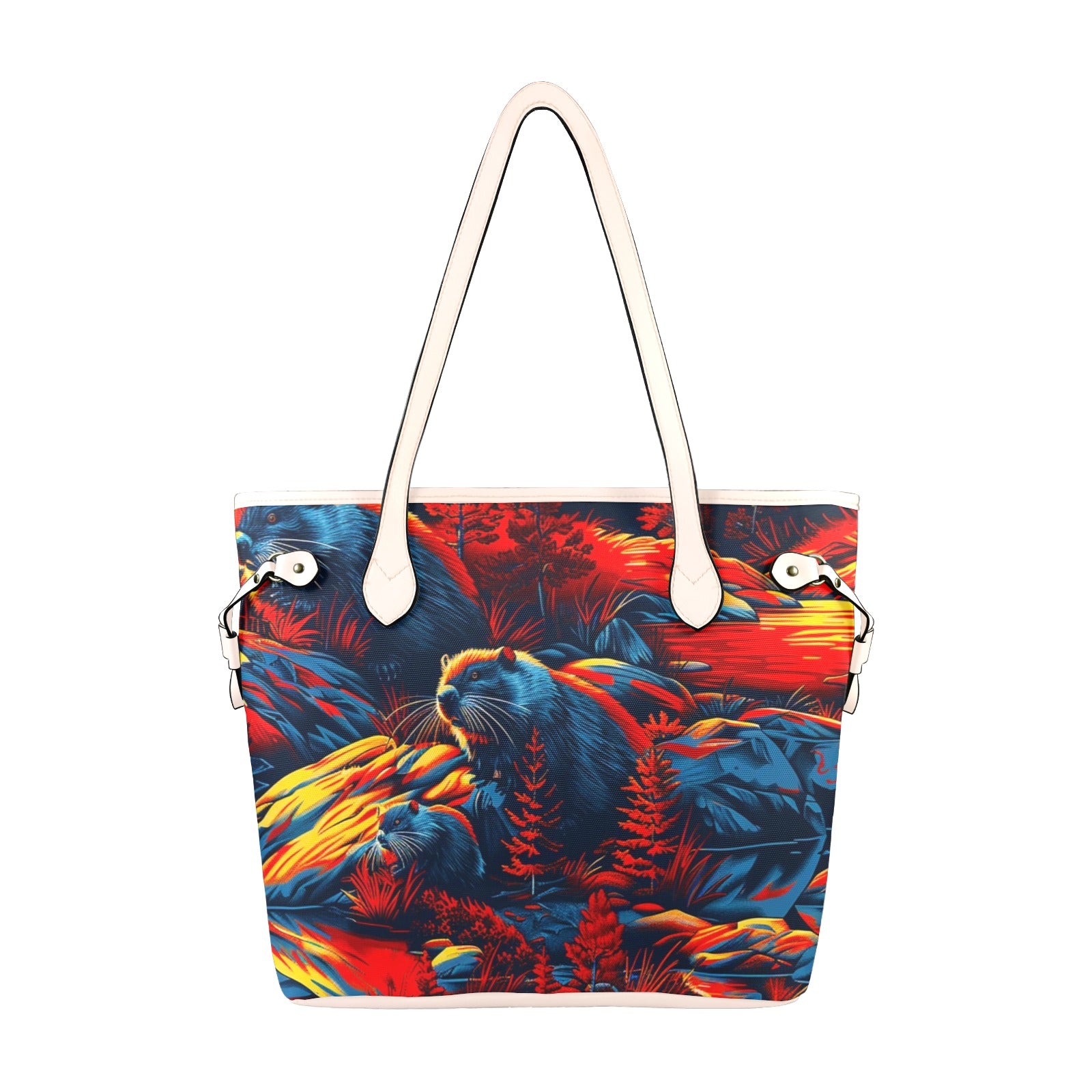 Bundle of Beavers Clover Canvas Tote Bag