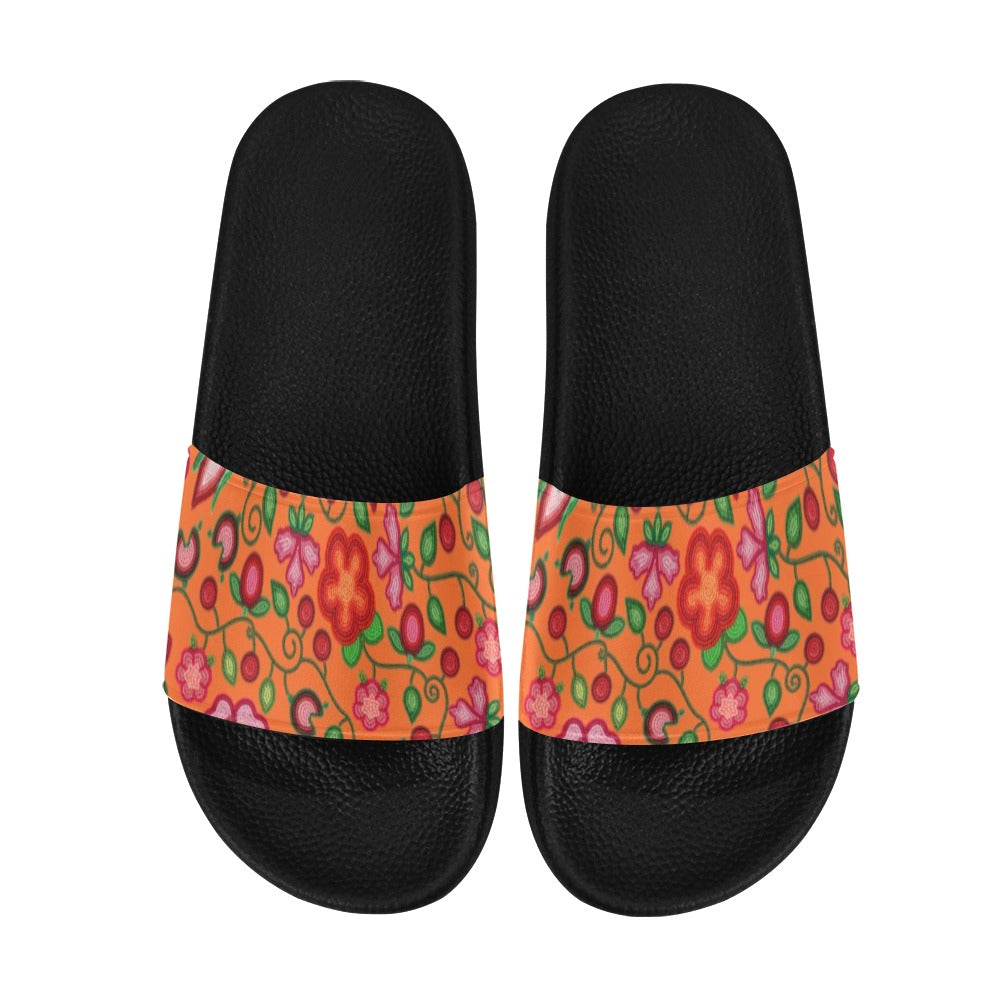 Rose Reverie Orange Women's Slide Sandals