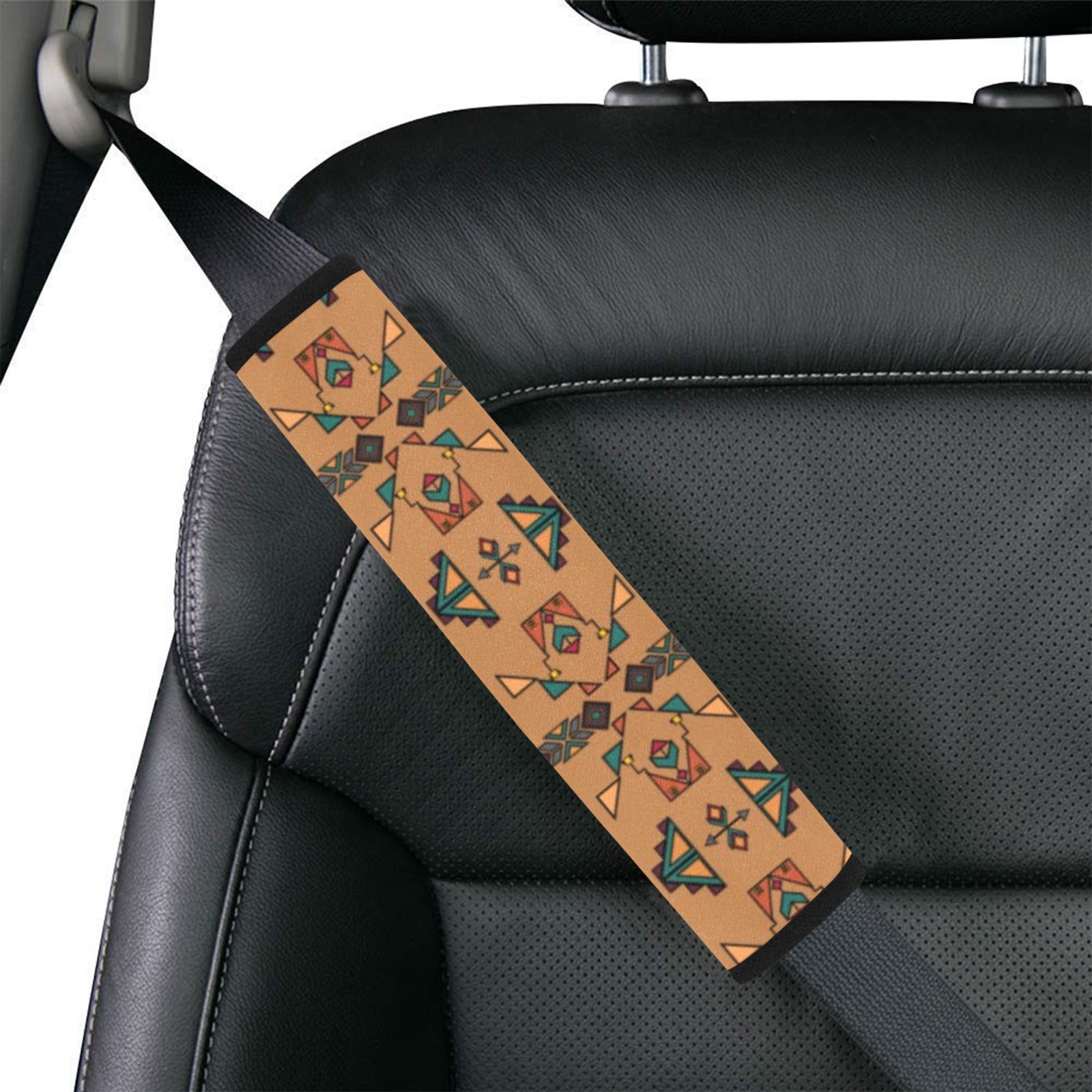 Arrow dawn Brown Car Seat Belt Cover 7''x12.6'' (Pack of 2)