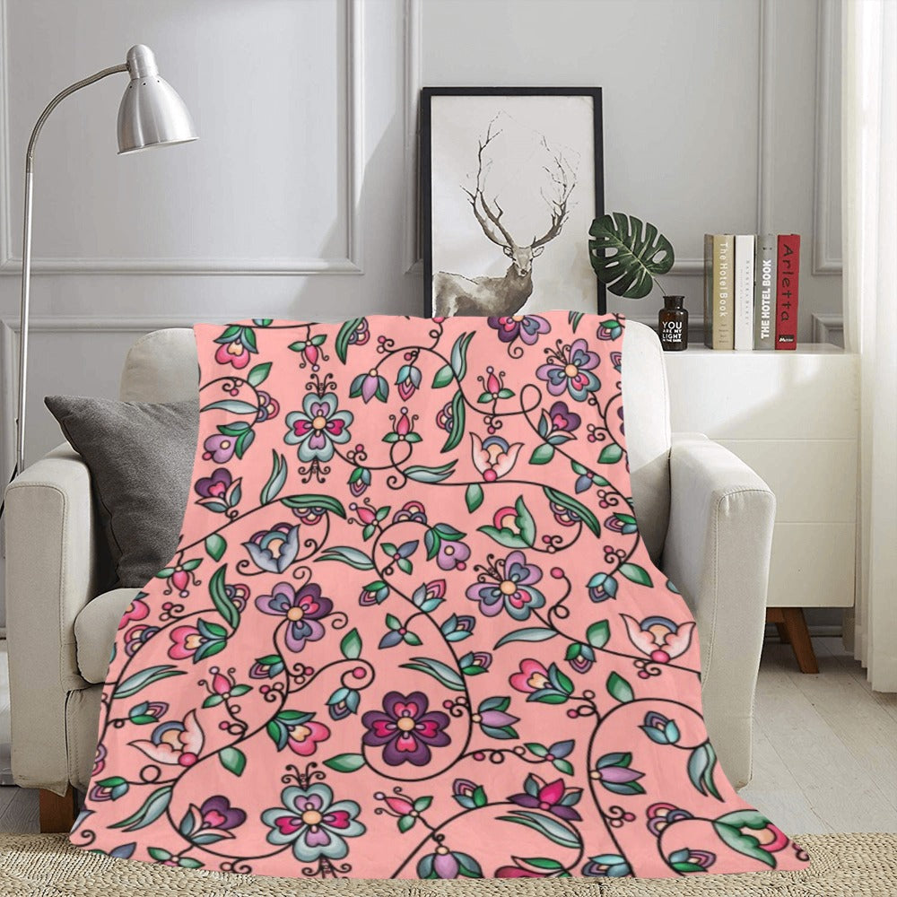 Amber Evening Garland Peach Ultra-Soft Micro Fleece Blanket 60"x80"