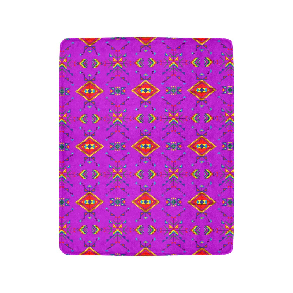 Buffalo Jump Purple Ultra-Soft Micro Fleece Blanket 40"x50"