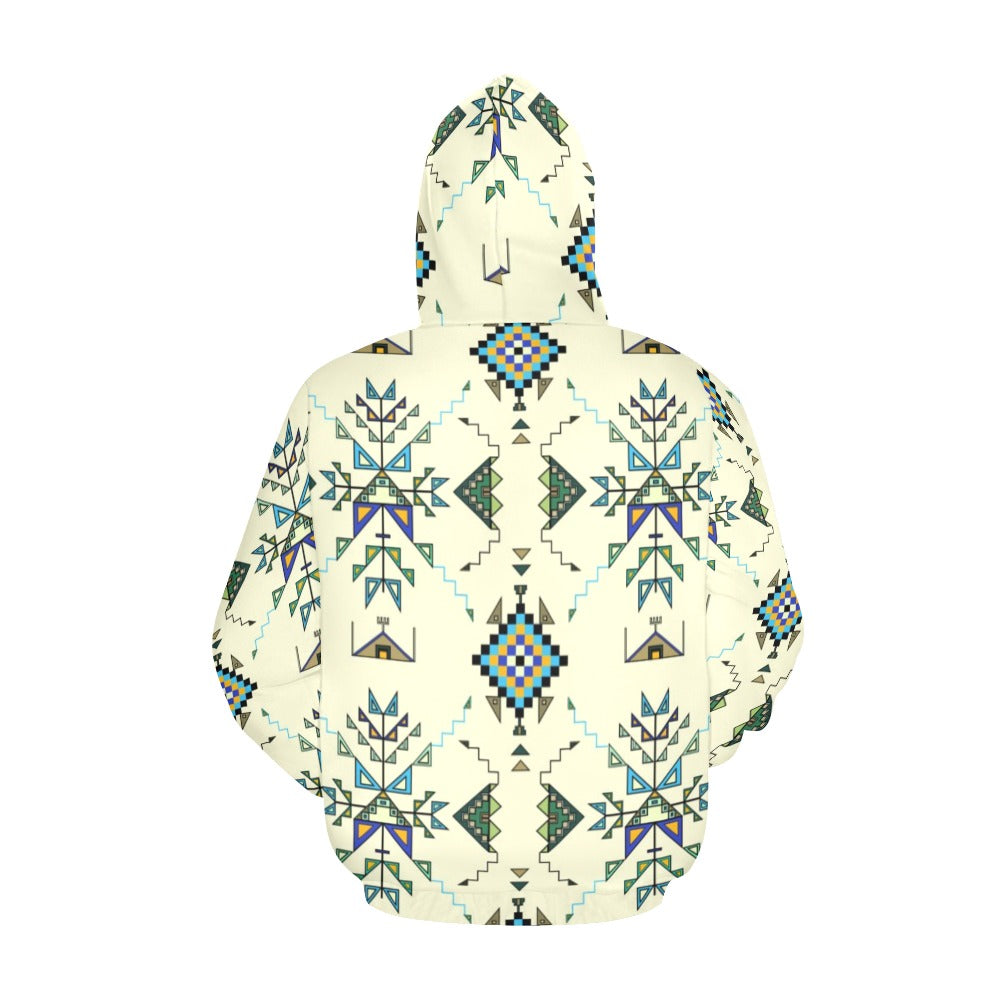 Bear Shield Cream Hoodie for Men (USA Size)