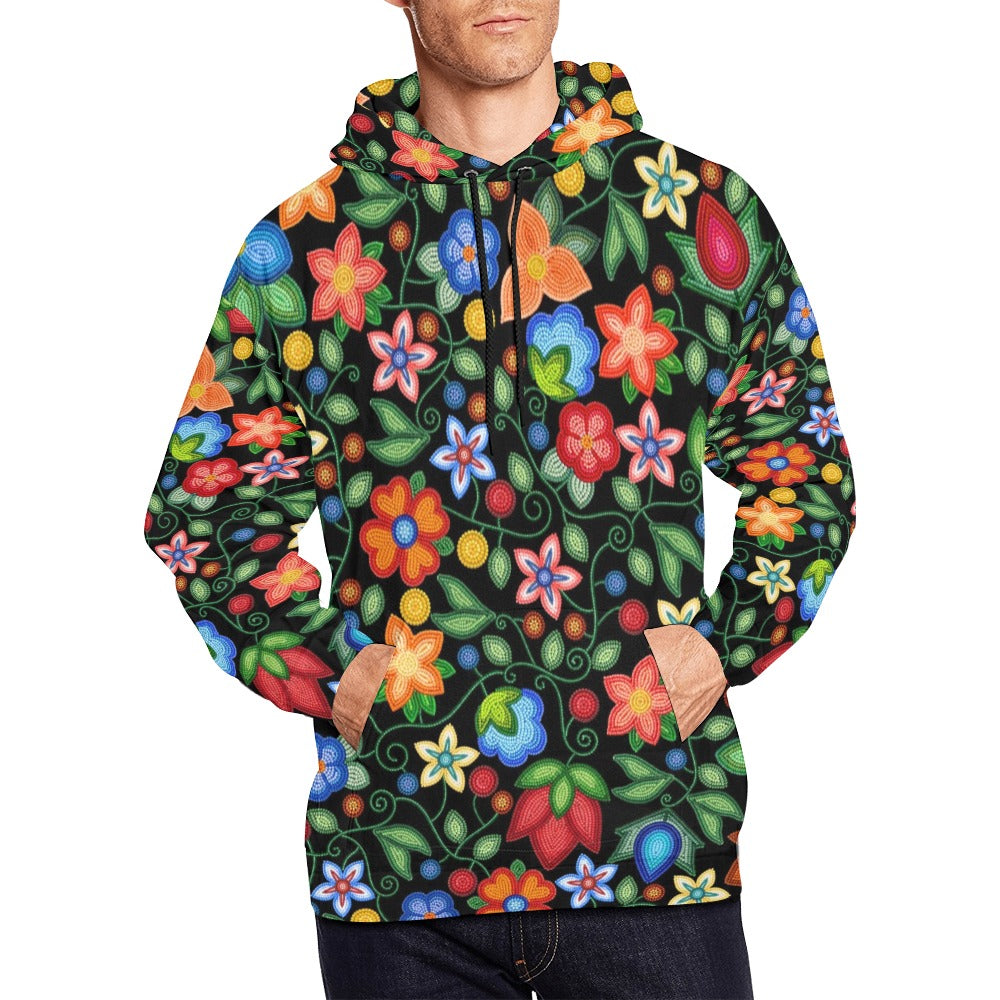 Morning Harmony Black Hoodie for Men (USA Size)