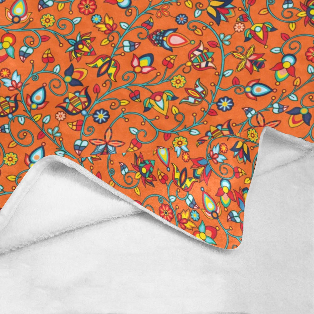 Thorny Path Orange Ultra-Soft Micro Fleece Blanket 50"x60"