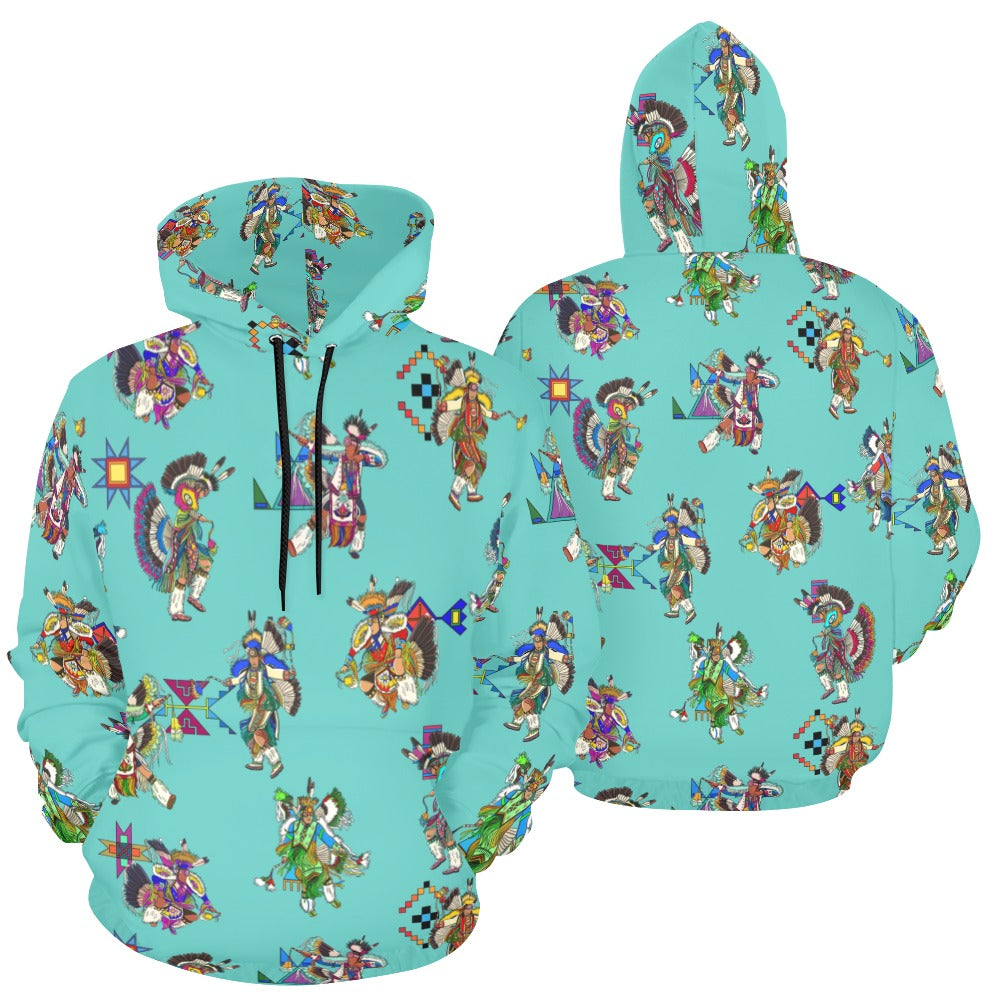 Men's Fancy Dancers Eggshell Blue Hoodie for Men (USA Size)