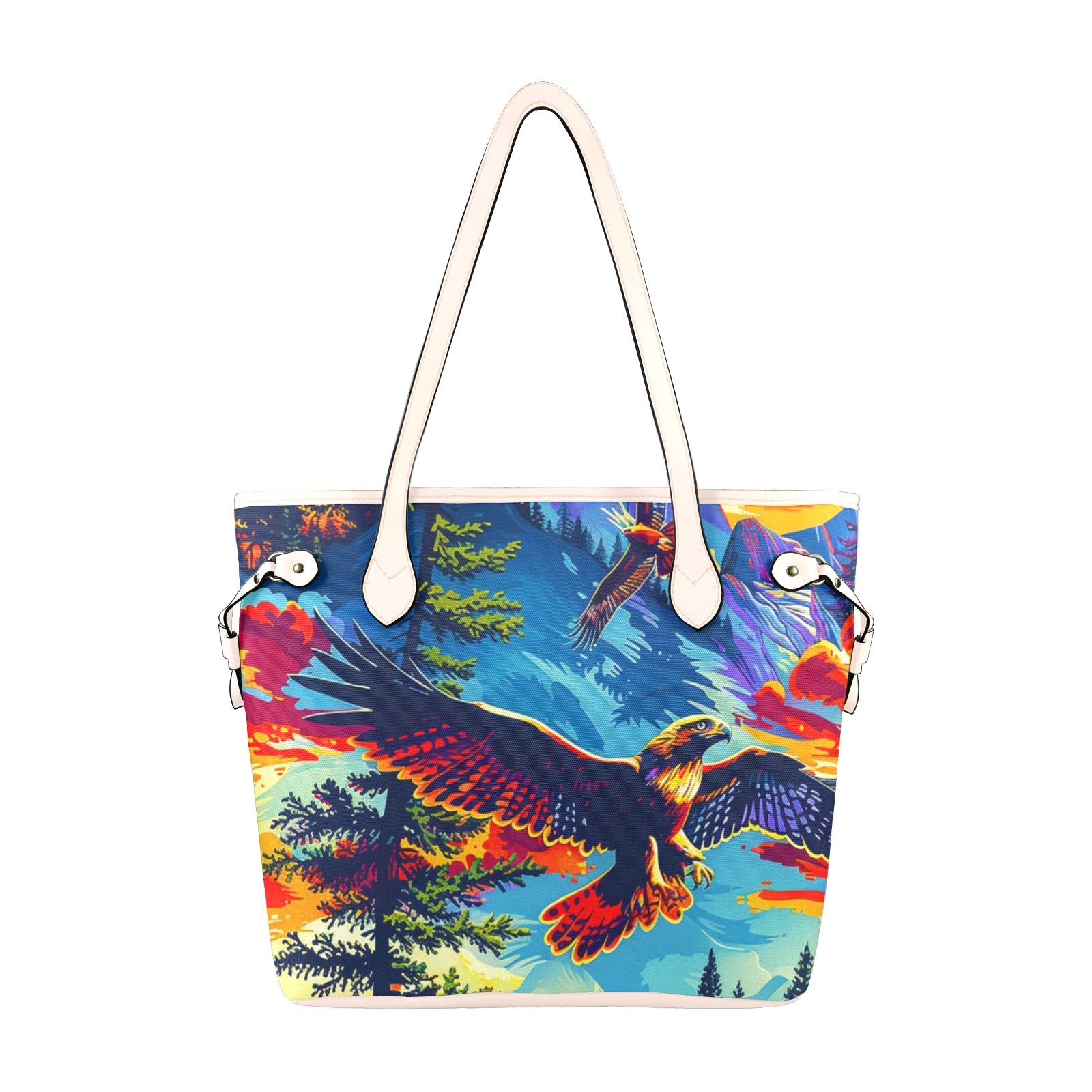 Hunting Hawks Clover Canvas Tote Bag