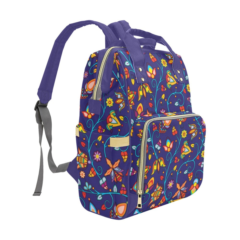 Thorny Path Blue Multi-Function Diaper Backpack/Diaper Bag