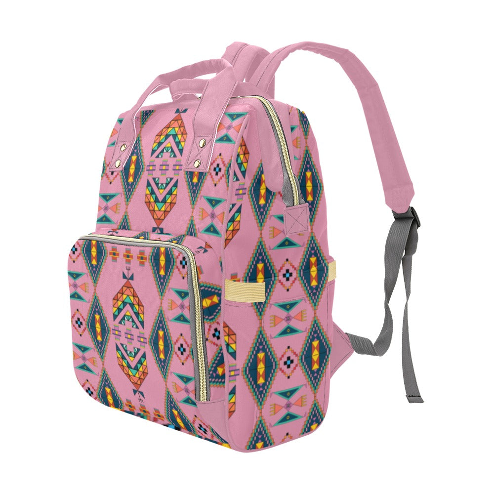 Travois Tipi Dusky Sunset Multi-Function Diaper Backpack/Diaper Bag