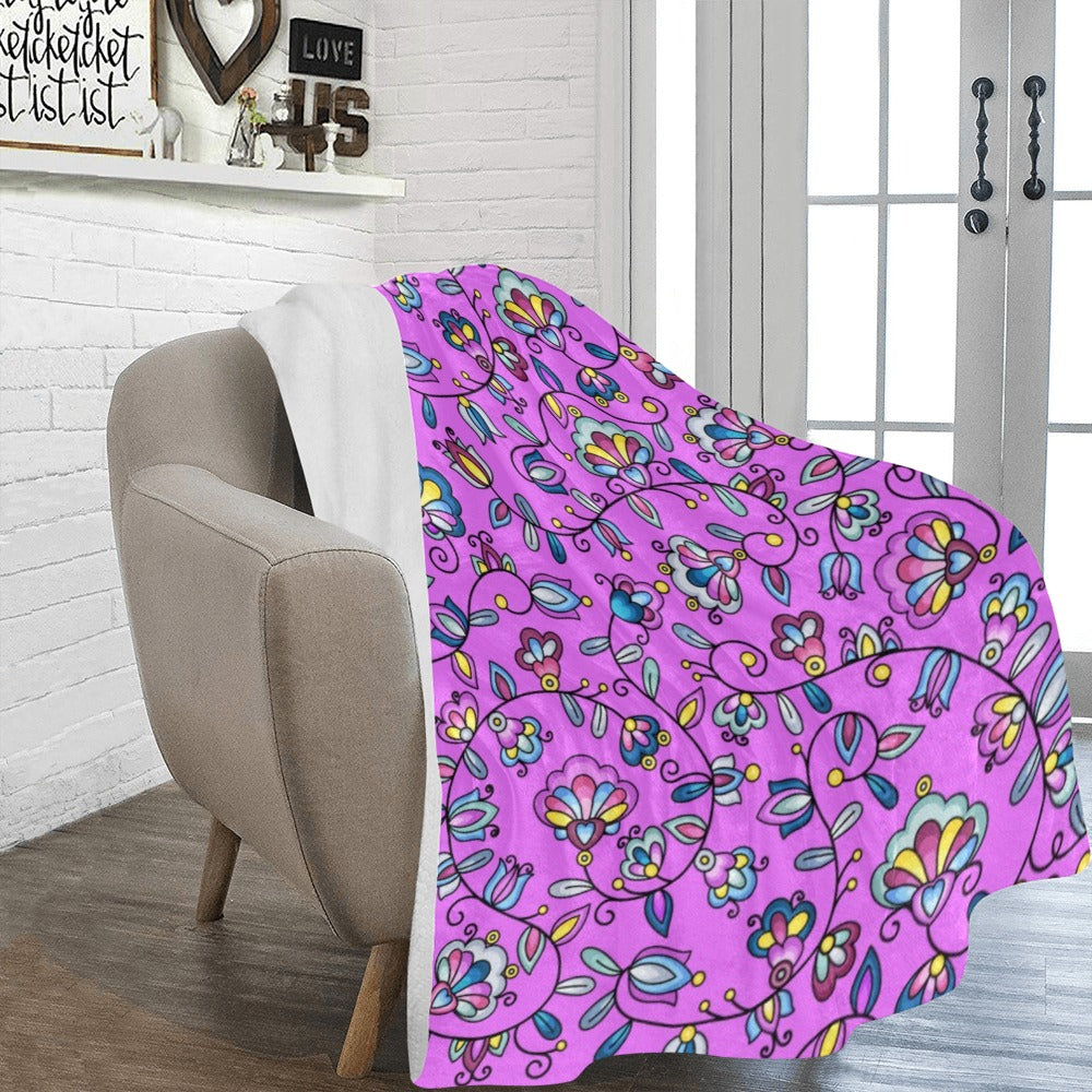 Autumn Bundle Blessing Purple Ultra-Soft Micro Fleece Blanket 60"x80"
