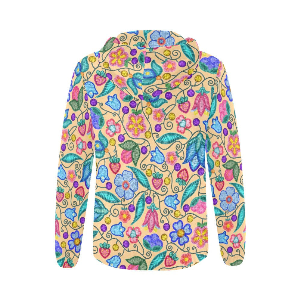 Sweet Offering Cream Full Zip Hoodie for Women