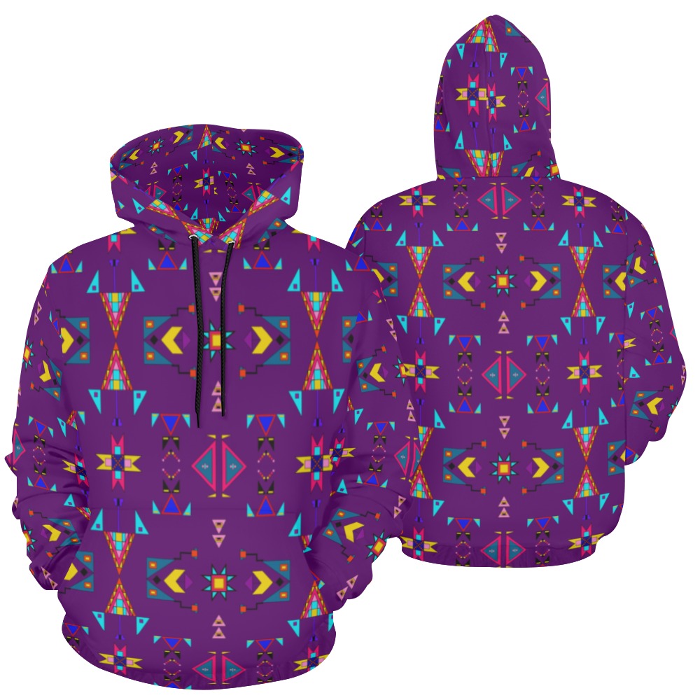 Enemy Territory Berry Hoodie for Men (USA Size)