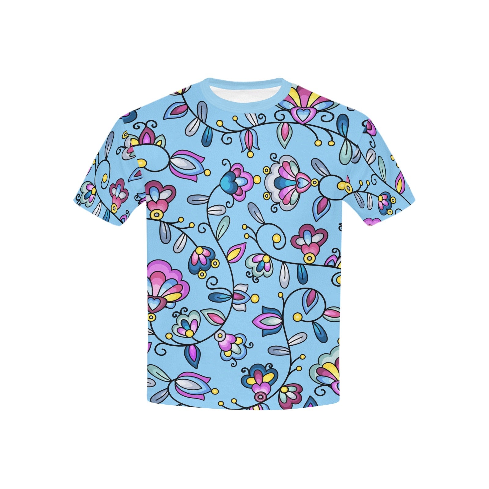 Autumn Bundle Blessing Blue Kids' T-shirt (USA Size)