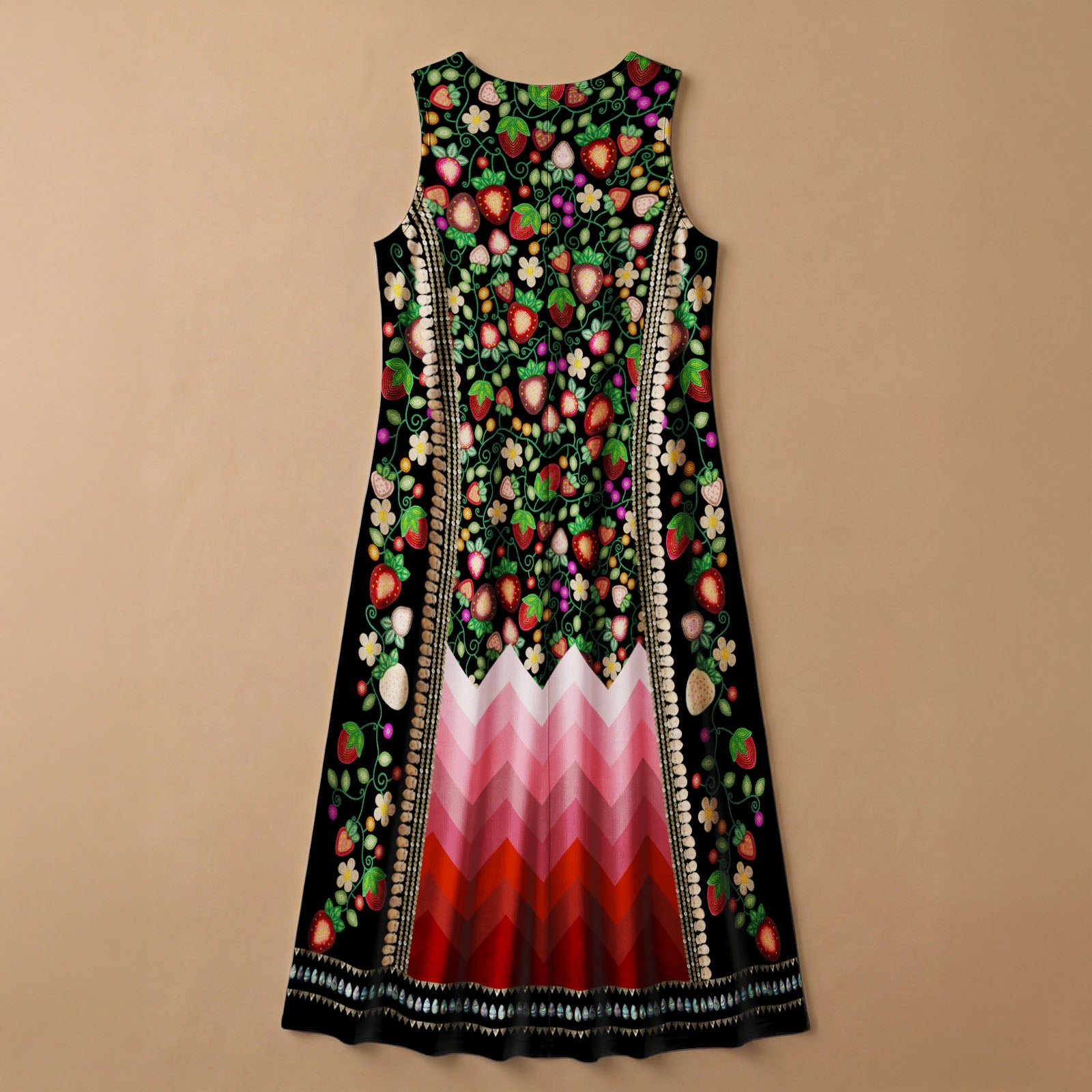 Berry Rites Black 1 Women's Sleeveless Long Dress