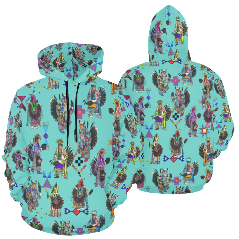 Men's Tradish Dancers Eggshell Blue Hoodie for Men (USA Size)