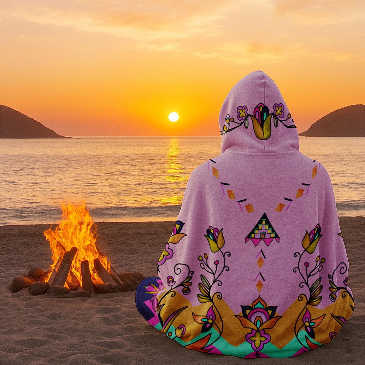 Sweetgrass Emberlight Women's Hooded Blanket