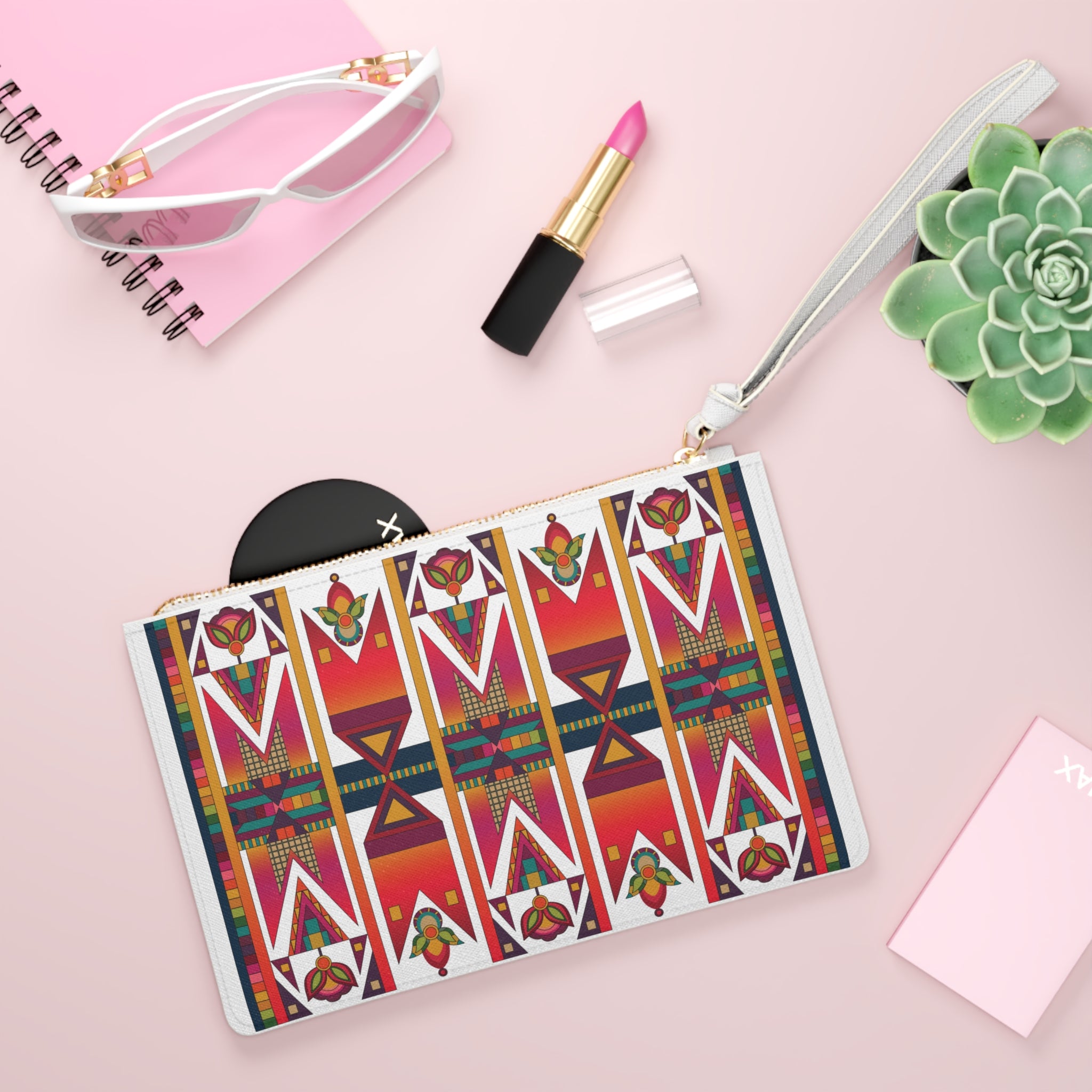 Sunset Pathways Clutch Bag