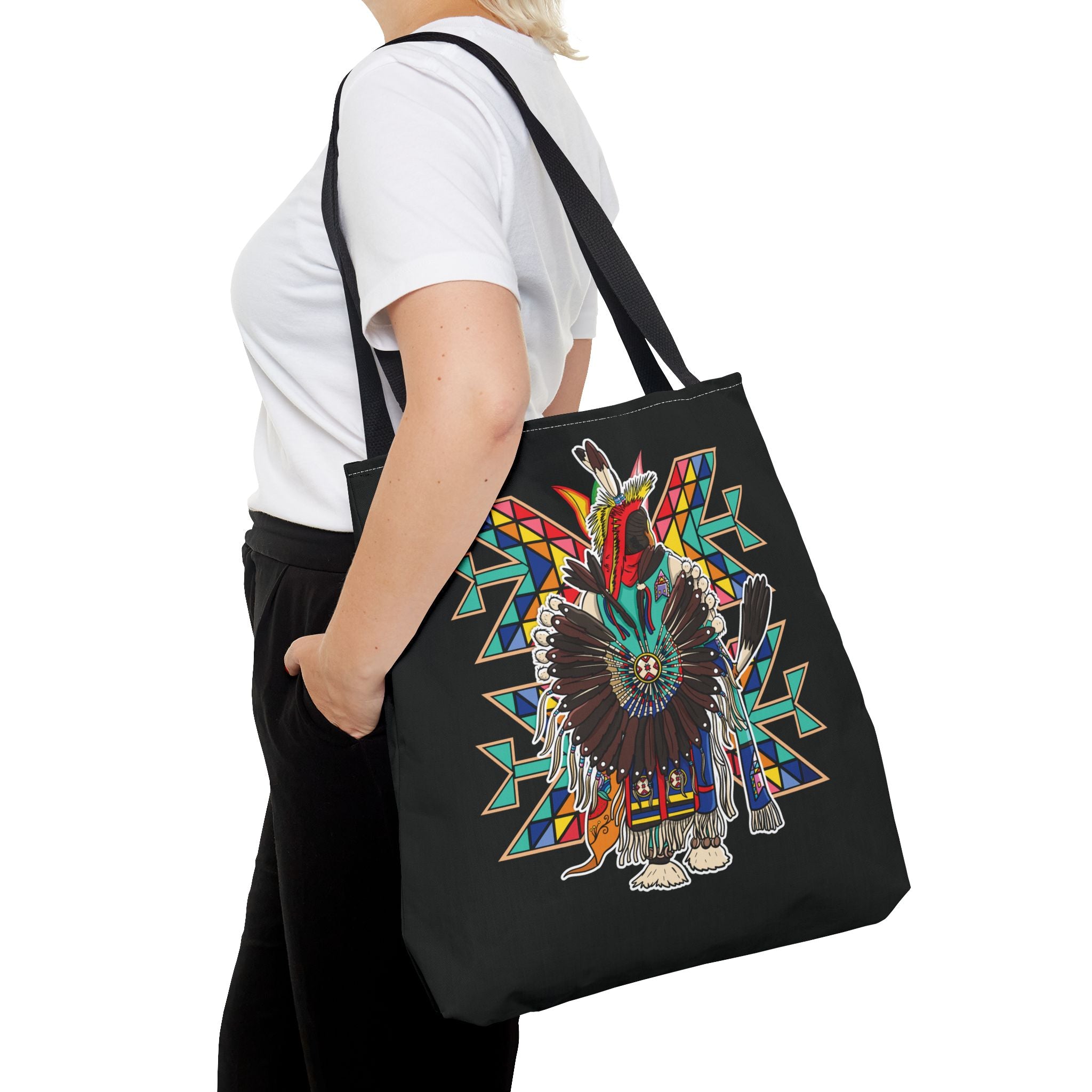 Traditional Powwow Man Dancer 4 Tote Bag