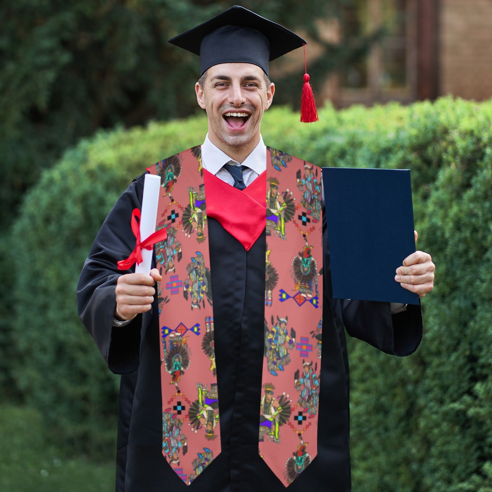 Men's Tradish Dancers Terra Cotta Graduation Stole