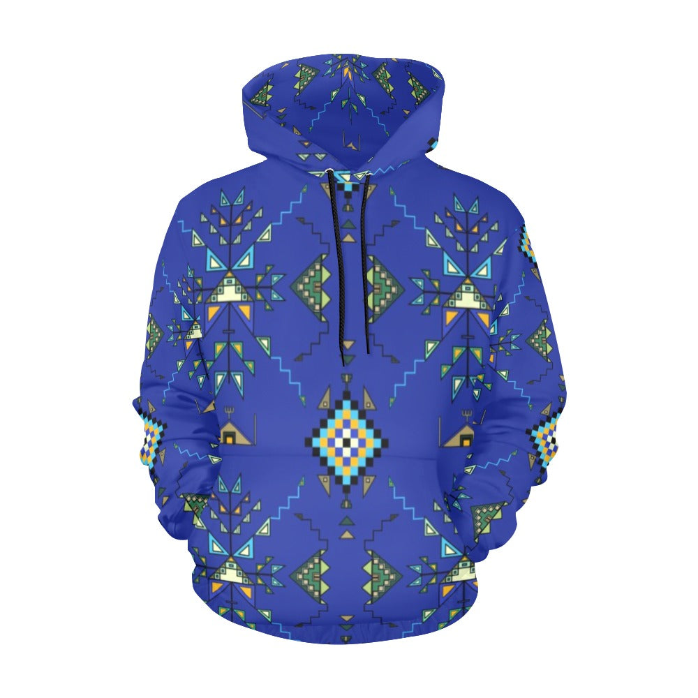 Bear Shield Dark Blue Hoodie for Men (USA Size)