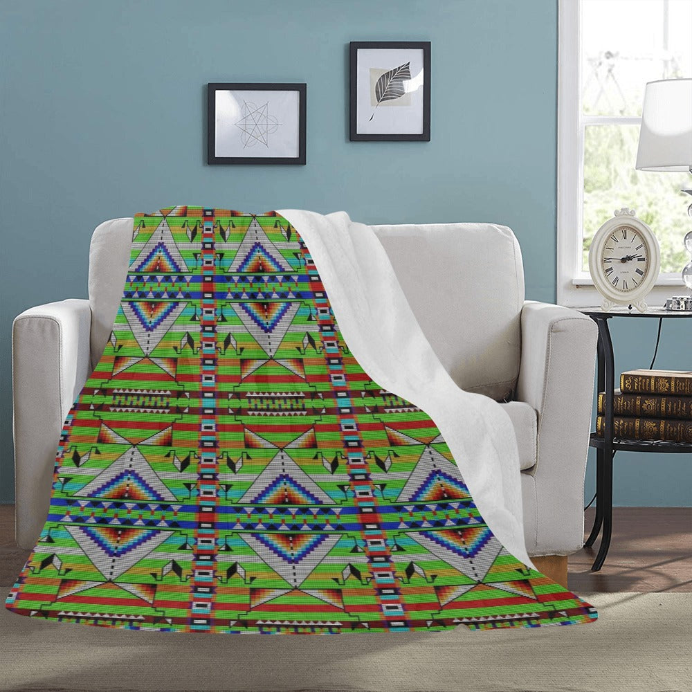 Medicine Blessing Lime Green Ultra-Soft Micro Fleece Blanket 60"x80"