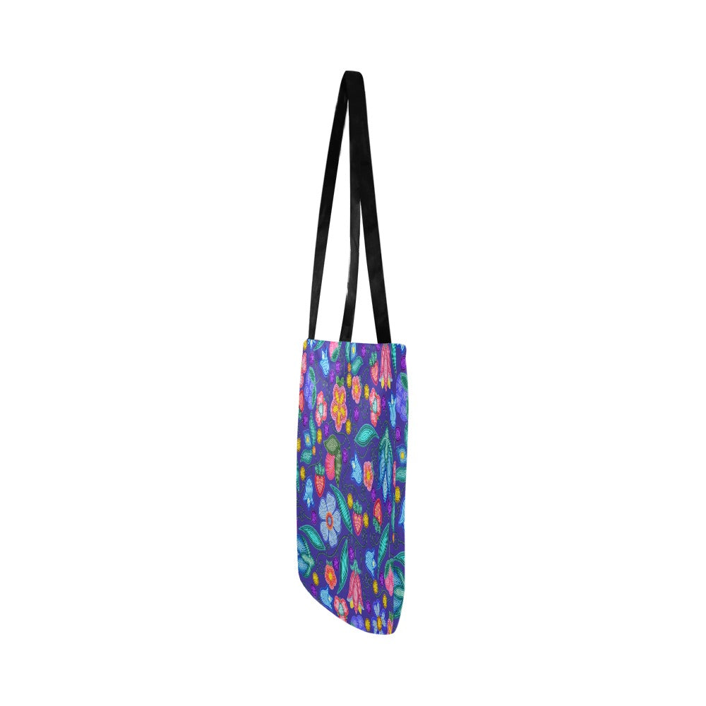 Sweet Offering Indigo Reusable Shopping Bag (Two sides)