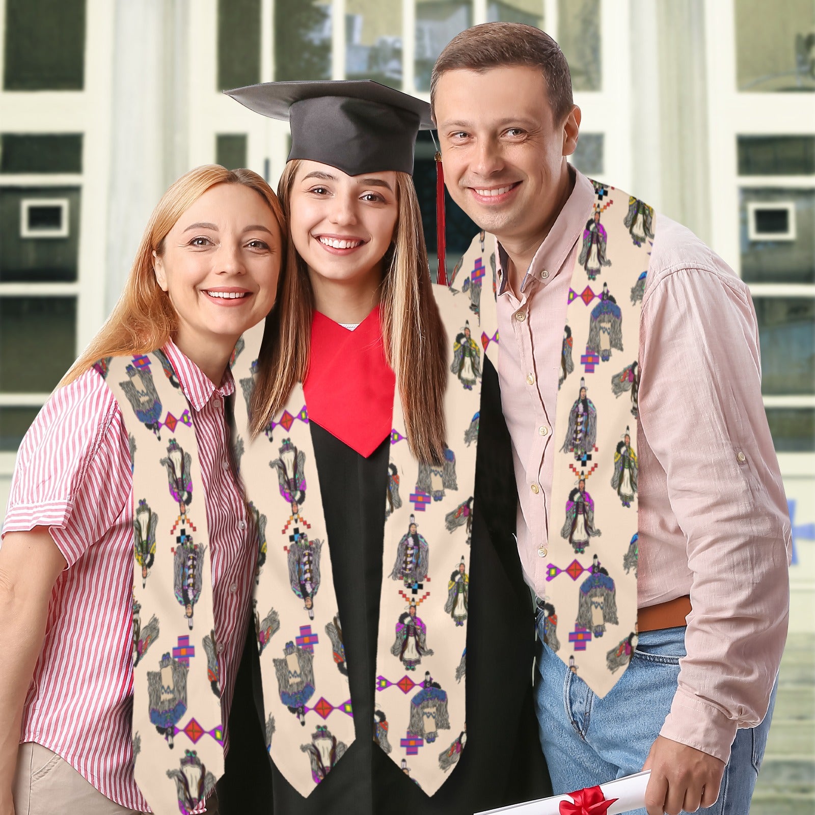 Women's Tradish Dancers Muslin Graduation Stole