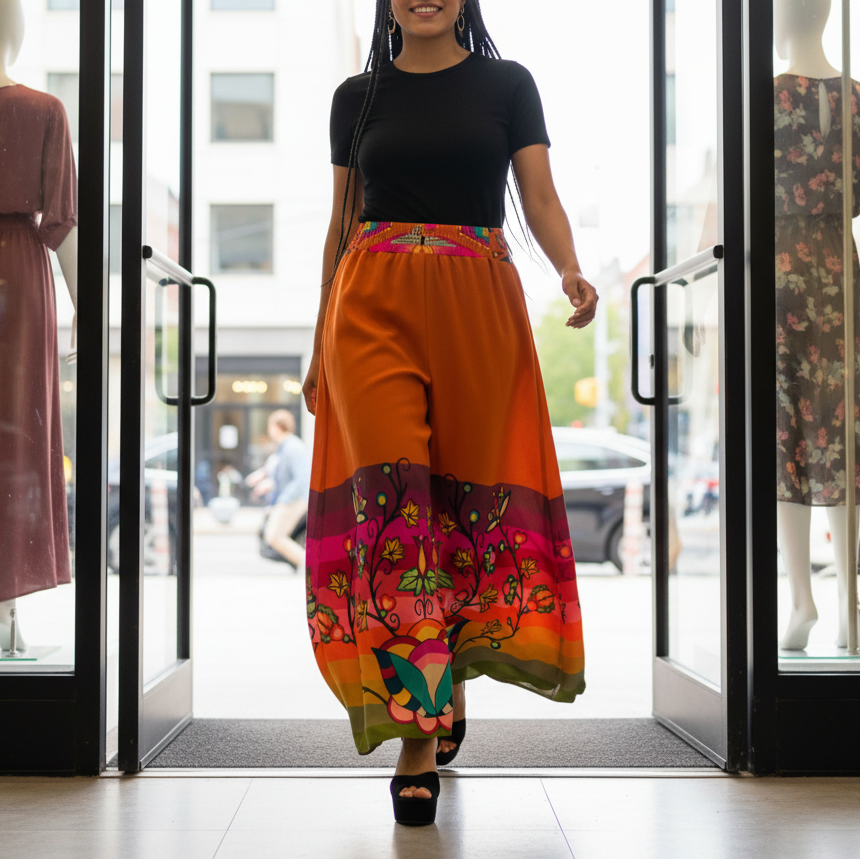 Pumpkin Glow Ribbon Pants