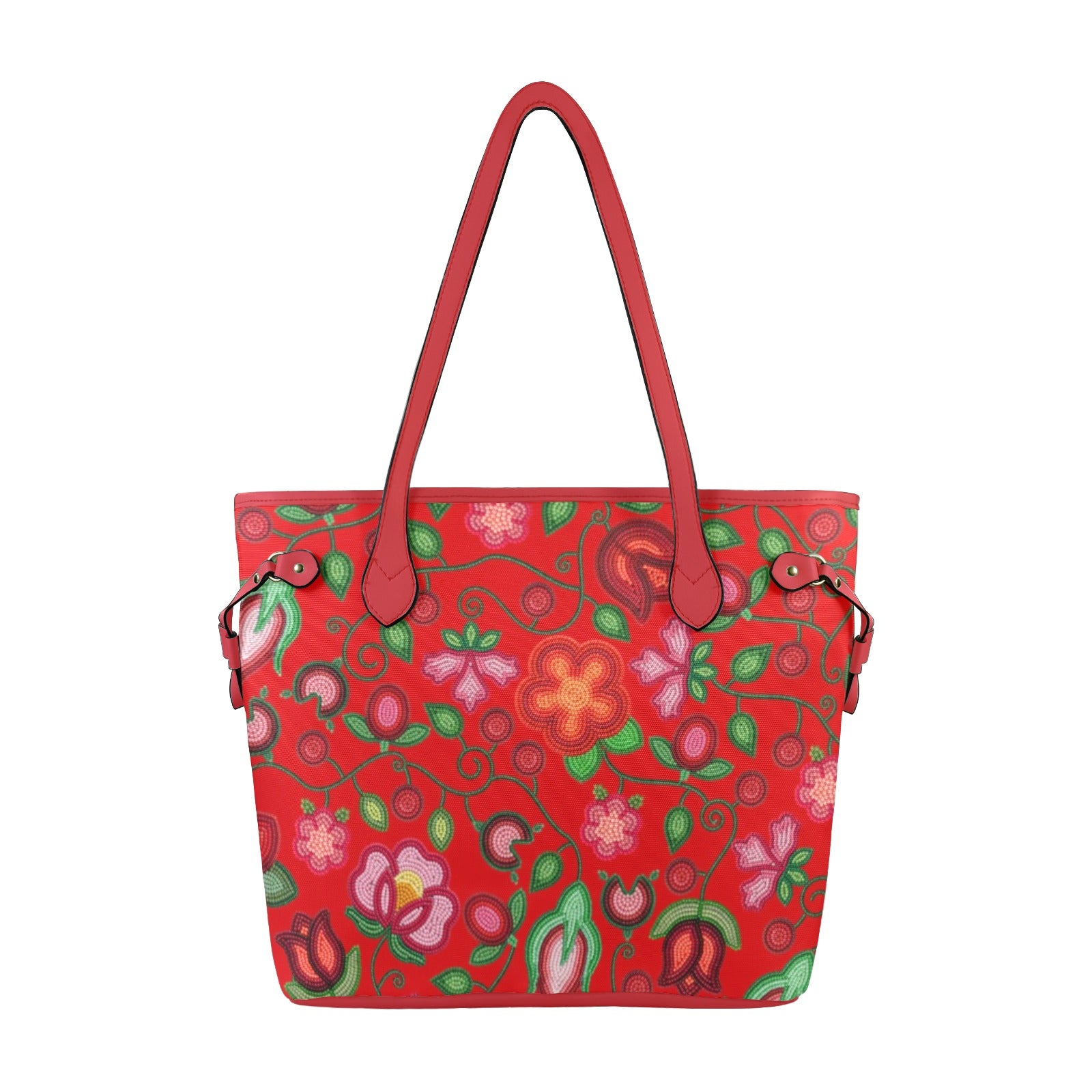 Rose Reverie Red Clover Canvas Tote Bag