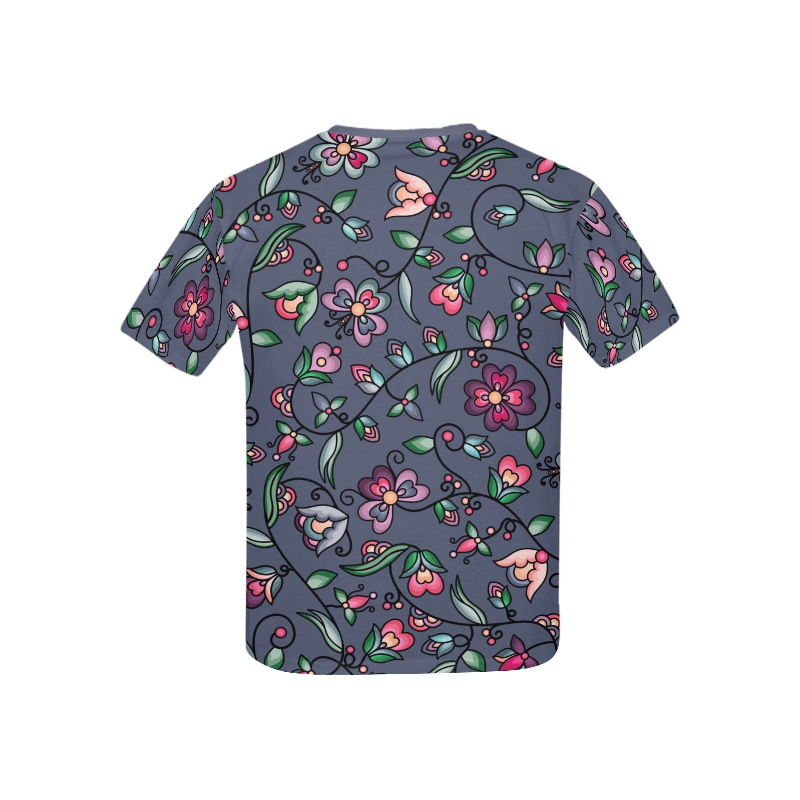 Amber Evening Garland Blue Kids' T-shirt (USA Size)