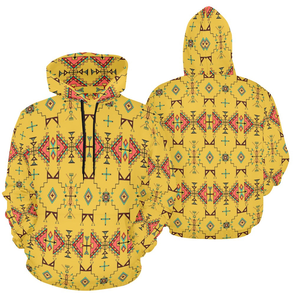 Thunder Flight Yellow Hoodie for Women (USA Size)