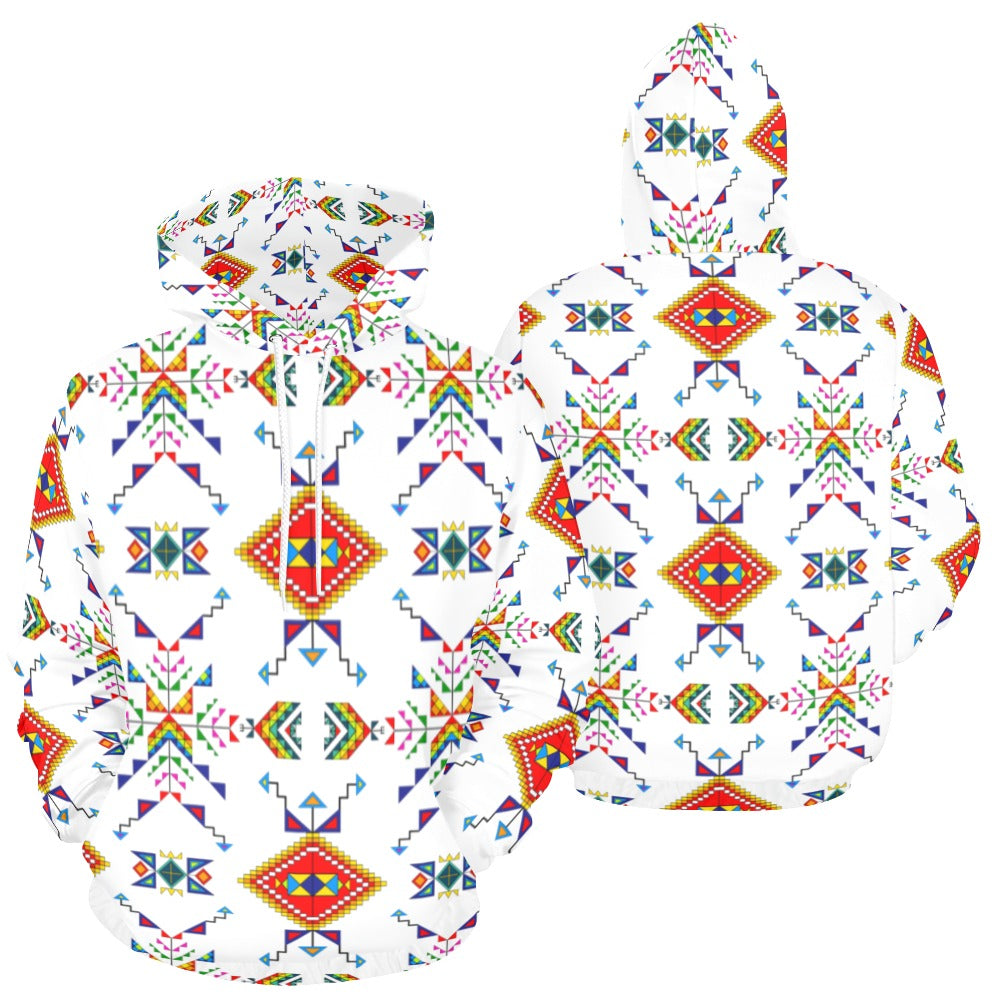 Buffalo Jump White Hoodie for Men (USA Size)