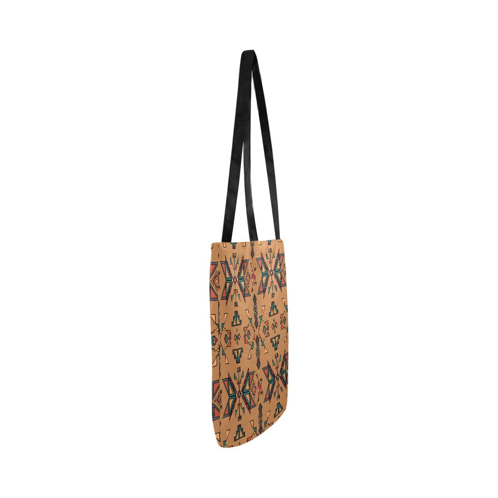 Arrow Dawn Brown Reusable Shopping Bag (Two sides)
