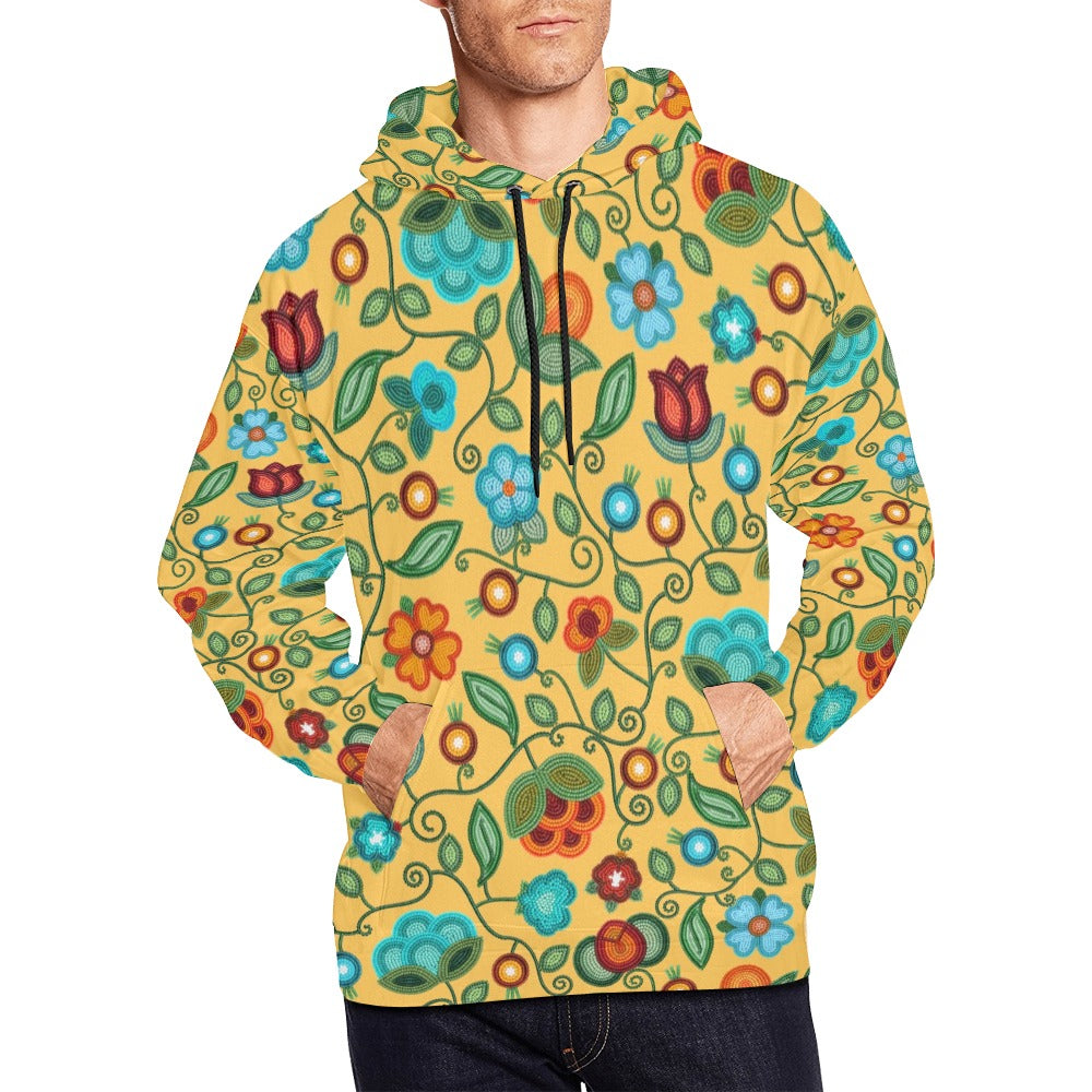 Prairie Fire Petals Honey Hoodie for Men (USA Size)