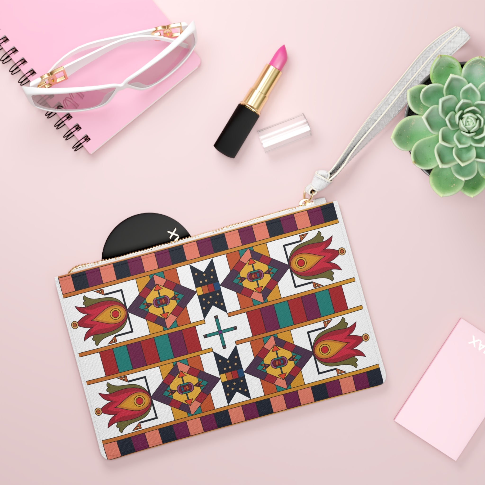 Flames of Heritage Clutch Bag