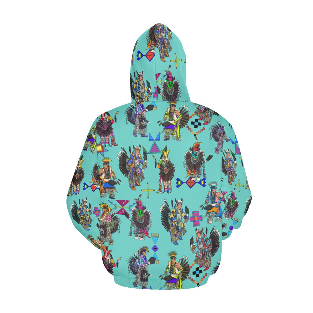Men's Tradish Dancers Eggshell Blue Hoodie for Women (USA Size)