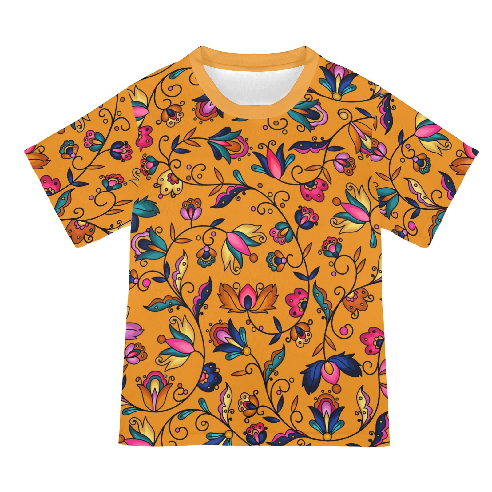 Copper Prairie Petals Orange T-shirt for Women