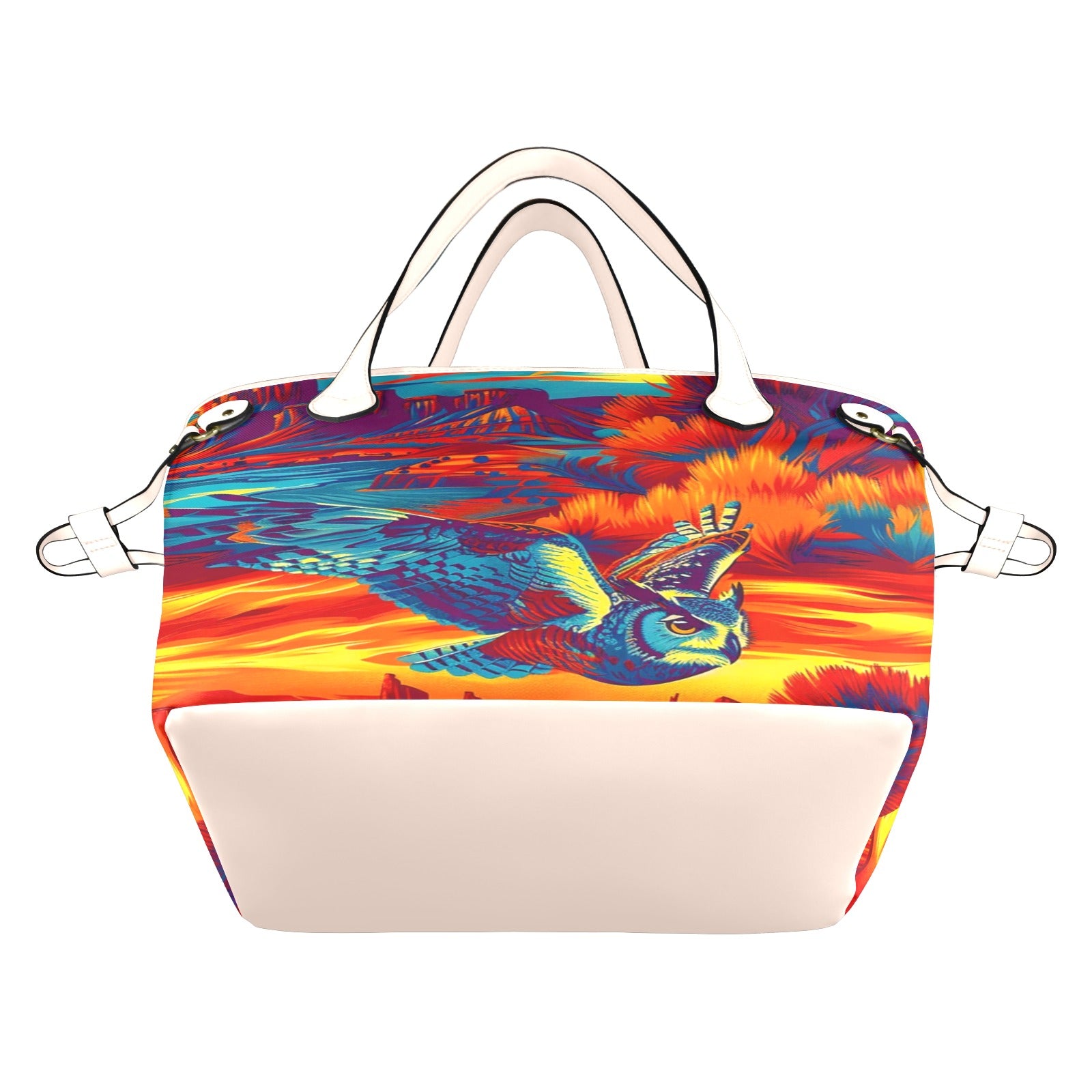 Owl on the Prowl Clover Canvas Tote Bag