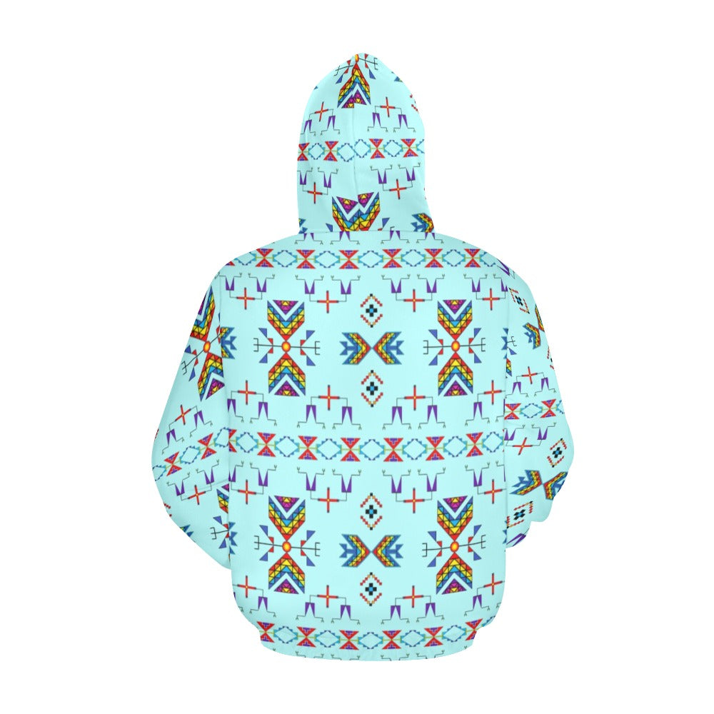 Rainy Chief Rainbow Robin Egg Hoodie for Men (USA Size)