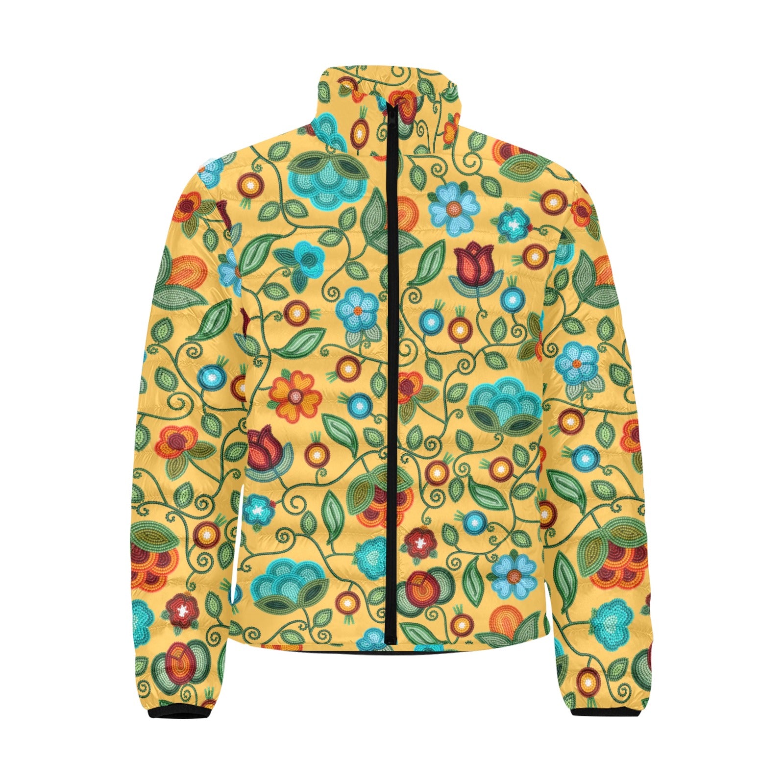 Prairie Fire Petals Honey Men's Padded Jacket
