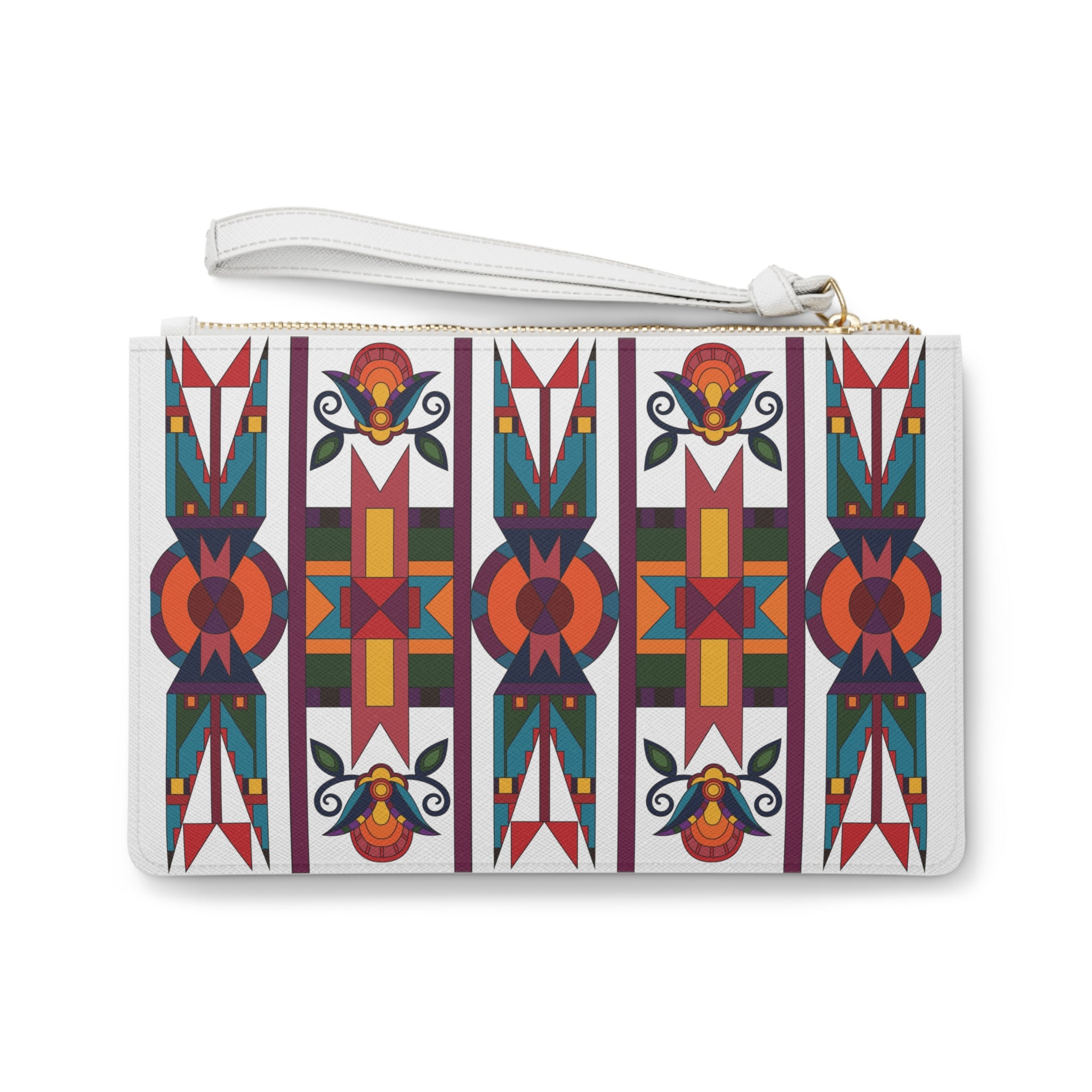 Sacred Path Geometric Element Clutch Bag