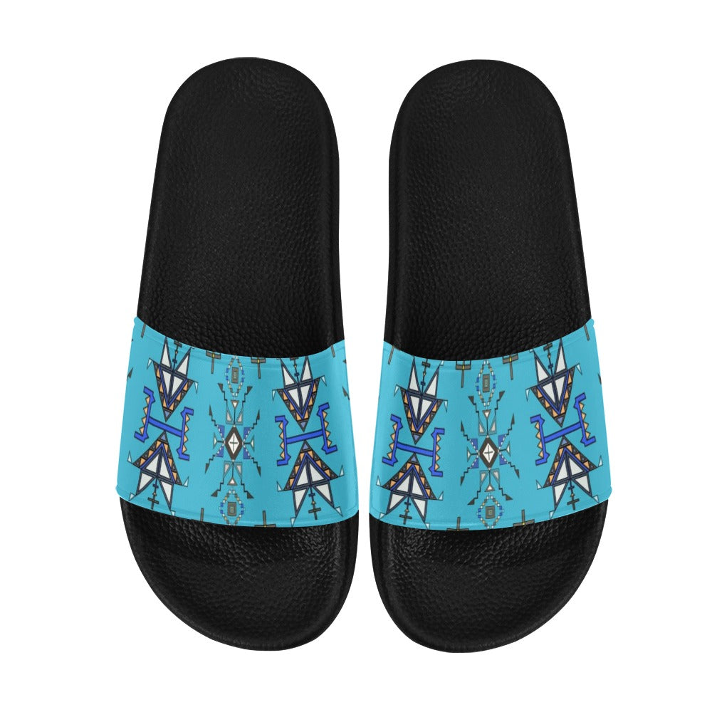 Eagle Strike Blue Men's Slide Sandals
