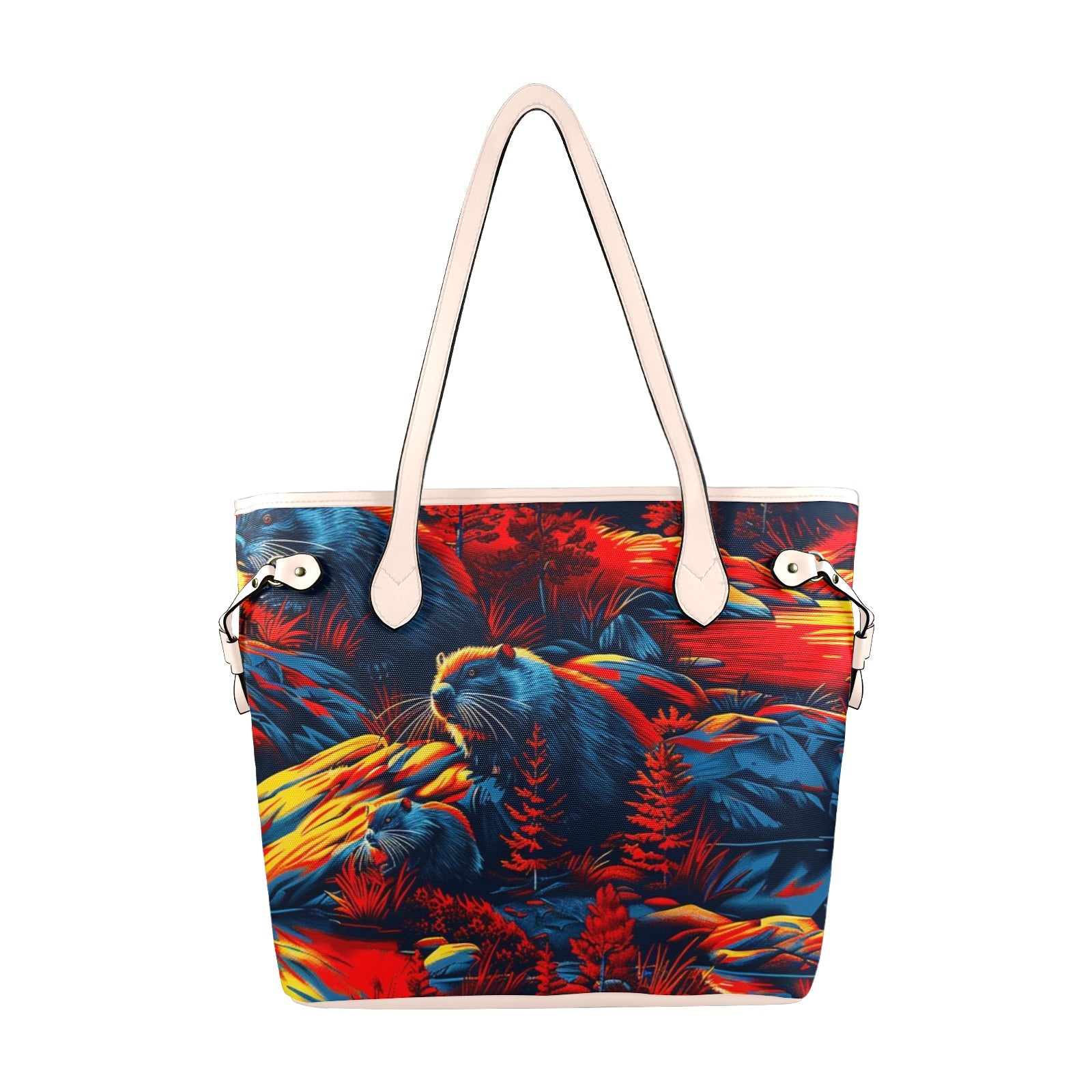 Bundle of Beavers Clover Canvas Tote Bag