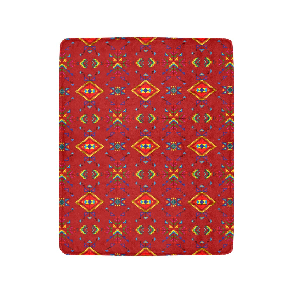 Buffalo Jump Red Ultra-Soft Micro Fleece Blanket 40"x50"