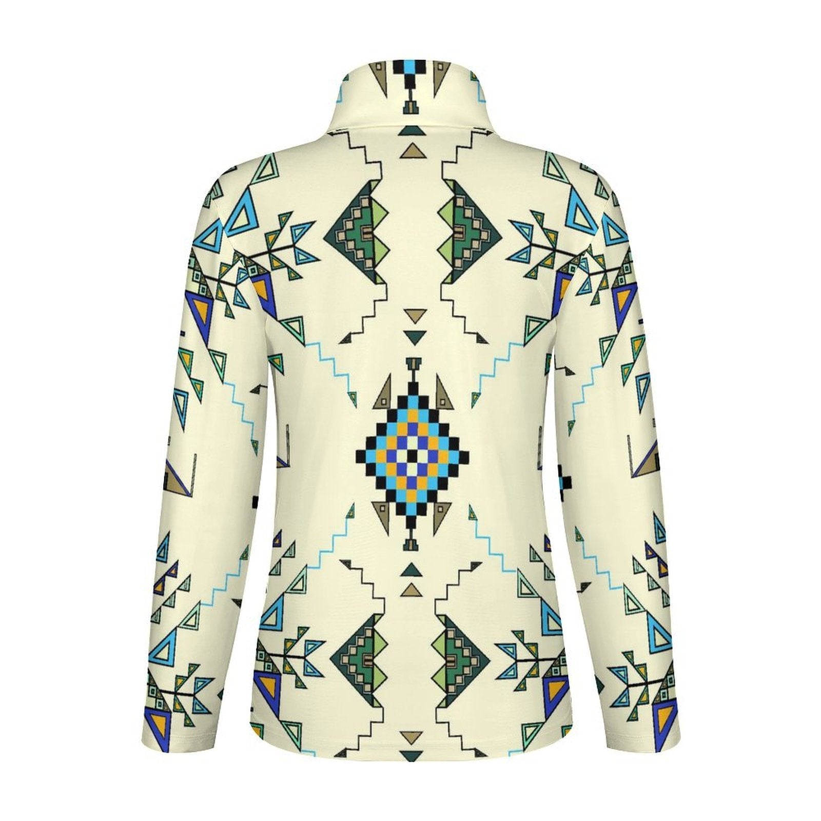 Bear Shield Cream Long Sleeve Yoga Shirt