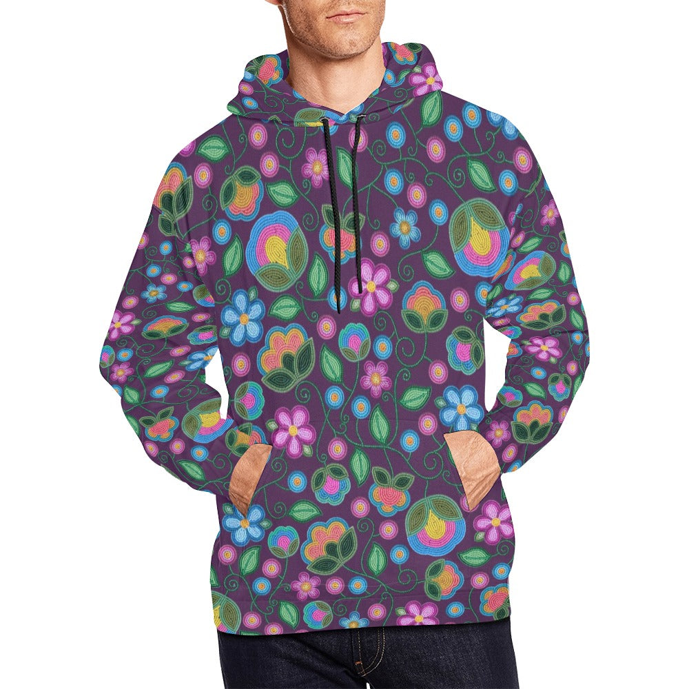 Turquoise Sunbeam Violet Hoodie for Men (USA Size)