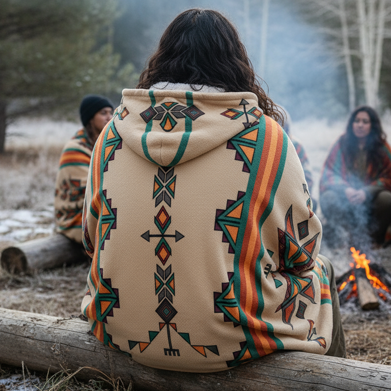 Arrow Dawn Men's Hooded Blanket