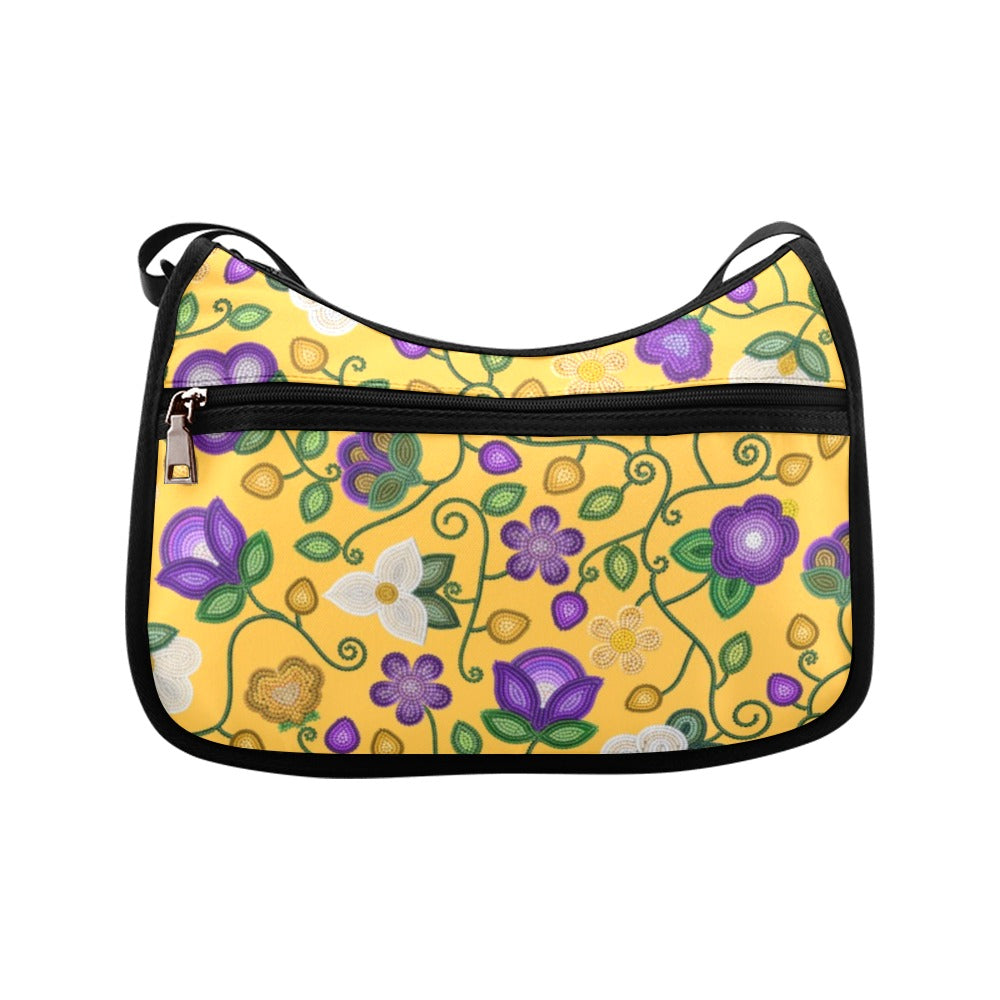 Midnight Moss Bloom Yellow Crossbody Bag
